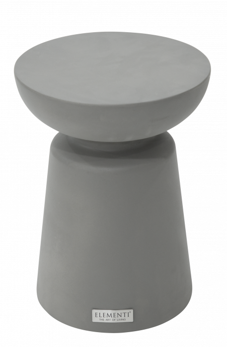 KYLIX Runder Beistelltisch aus Beton Klein